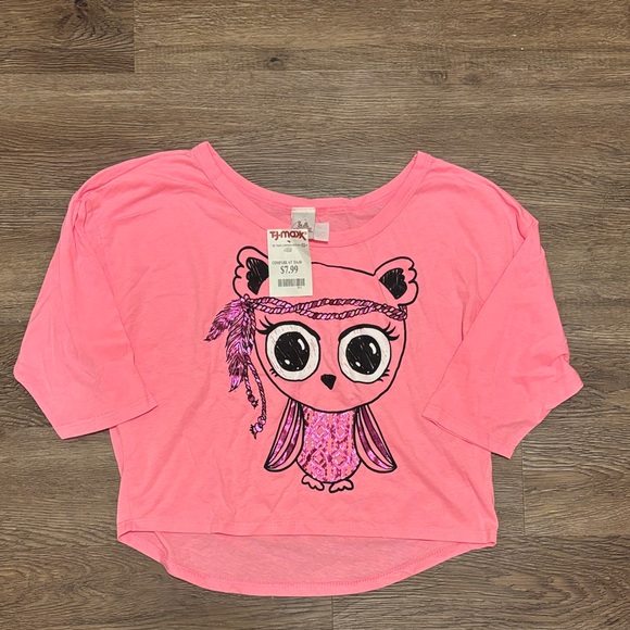 L.A. Teez Other - nwt girls shiny pink t shirt